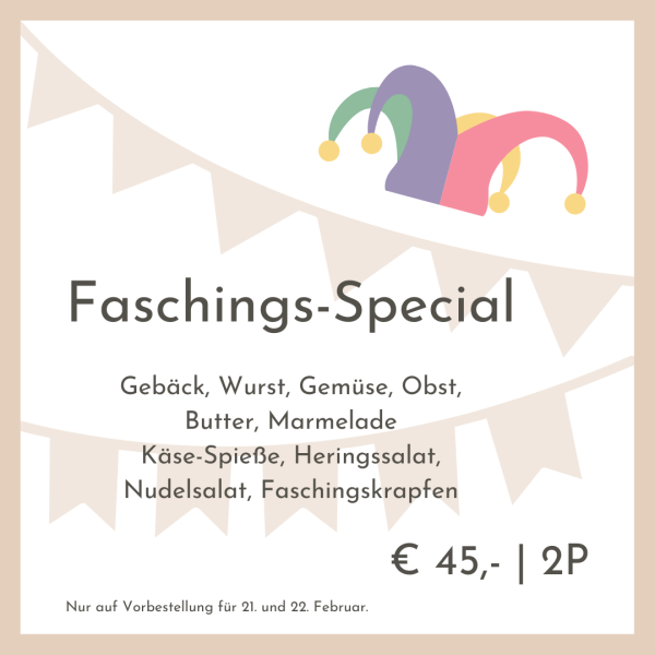 Good vibes: Faschings-Special